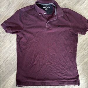 Vintage banana republic Men's Burgundy Polo Shirt Size S